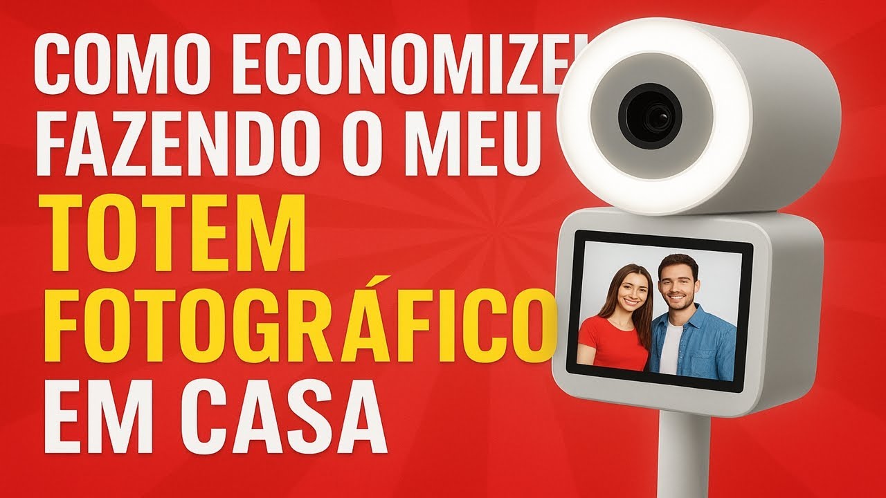 COMO EU FIZ O MEU TOTEM FOTOGRÁFICO EM CASA E ECONOMIZEI