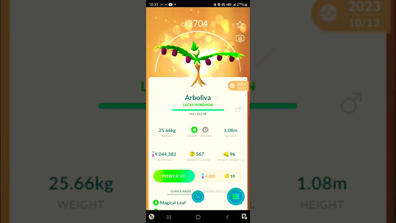 🍀Lucky Smoliv Family! (Dolliv, Arboliva) Pokemon Go! #pokemon #pokemongo #pok&eacute;mongo