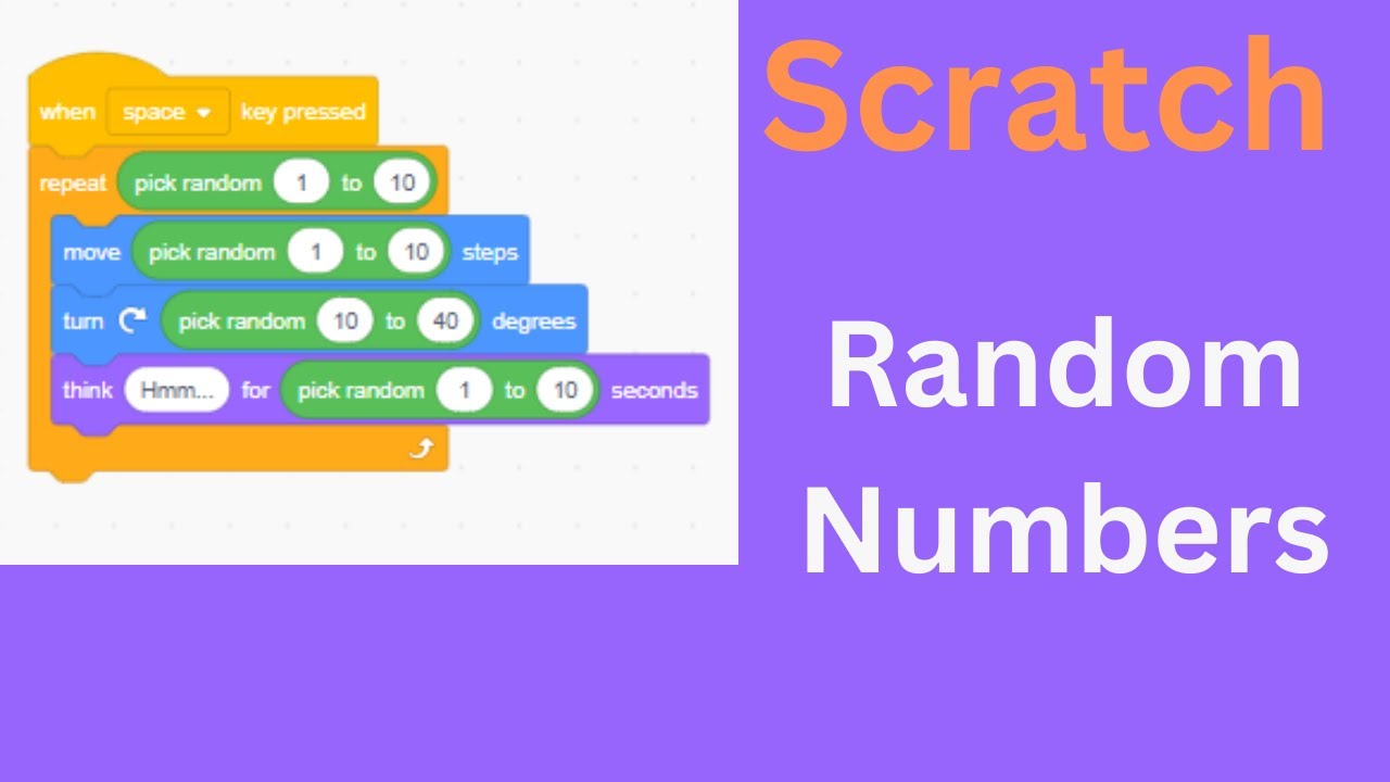 Scratch How To Use Random Numbers