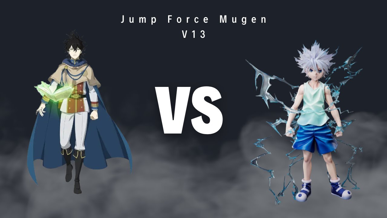 Yuno (Black clover) vs Kiluacaa (Hunter X Hunter) Jump Force Mugen V13 AI Battle