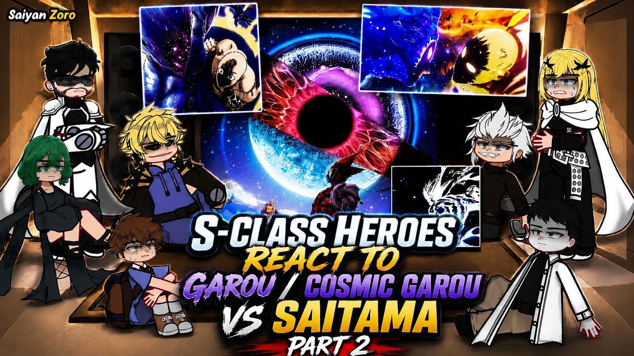 S-Class Heroes react to Saitama vs Garou || Part 2/2 || Put it on 2x 