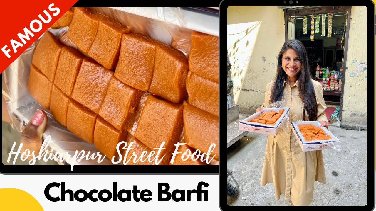 Chocolate barfi | Gappe di hatti | Hoshiarpur street food