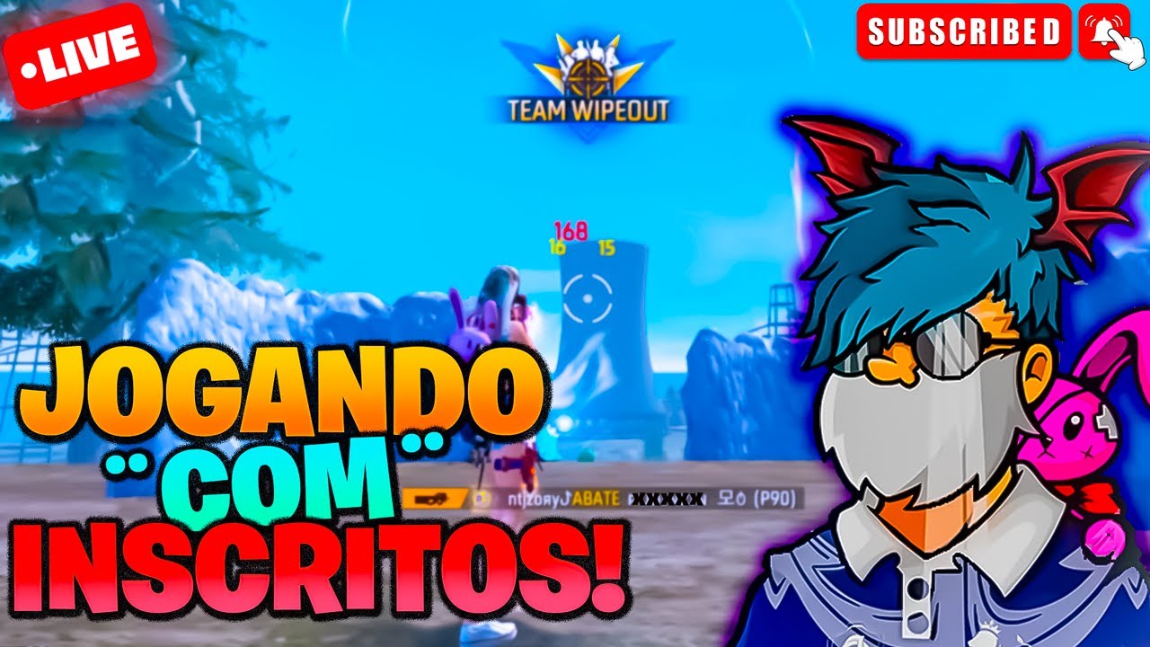⛈️ FREE FIRE AO VIVO ⛈️ JOGANDO COM INSCRITOS ⛈️ RANKZADA ⛈️ntjzoяy⛈️#30k #freefire #freefireaovivo
