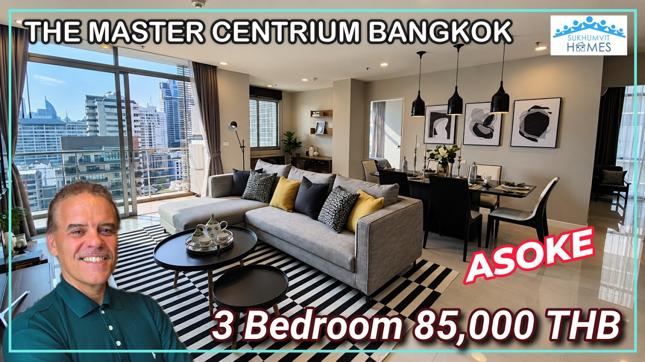 Master Centrium renovated 3 bedroom apartment for rent 168 sqm 85,000 THB Sukhumvit 19 Bangkok