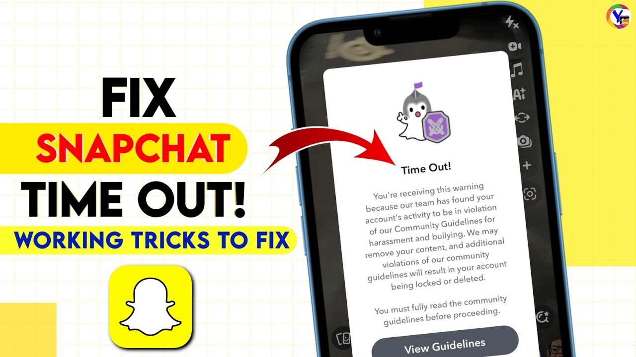 Fix - Snapchat timeout warning | You're receiving this warning because our team has found