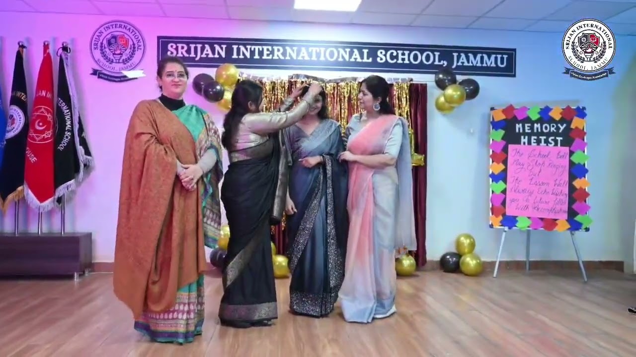 Srijan International School, Jammu bid an emotional farewell to its Class XII students .#Farewell🎓✨