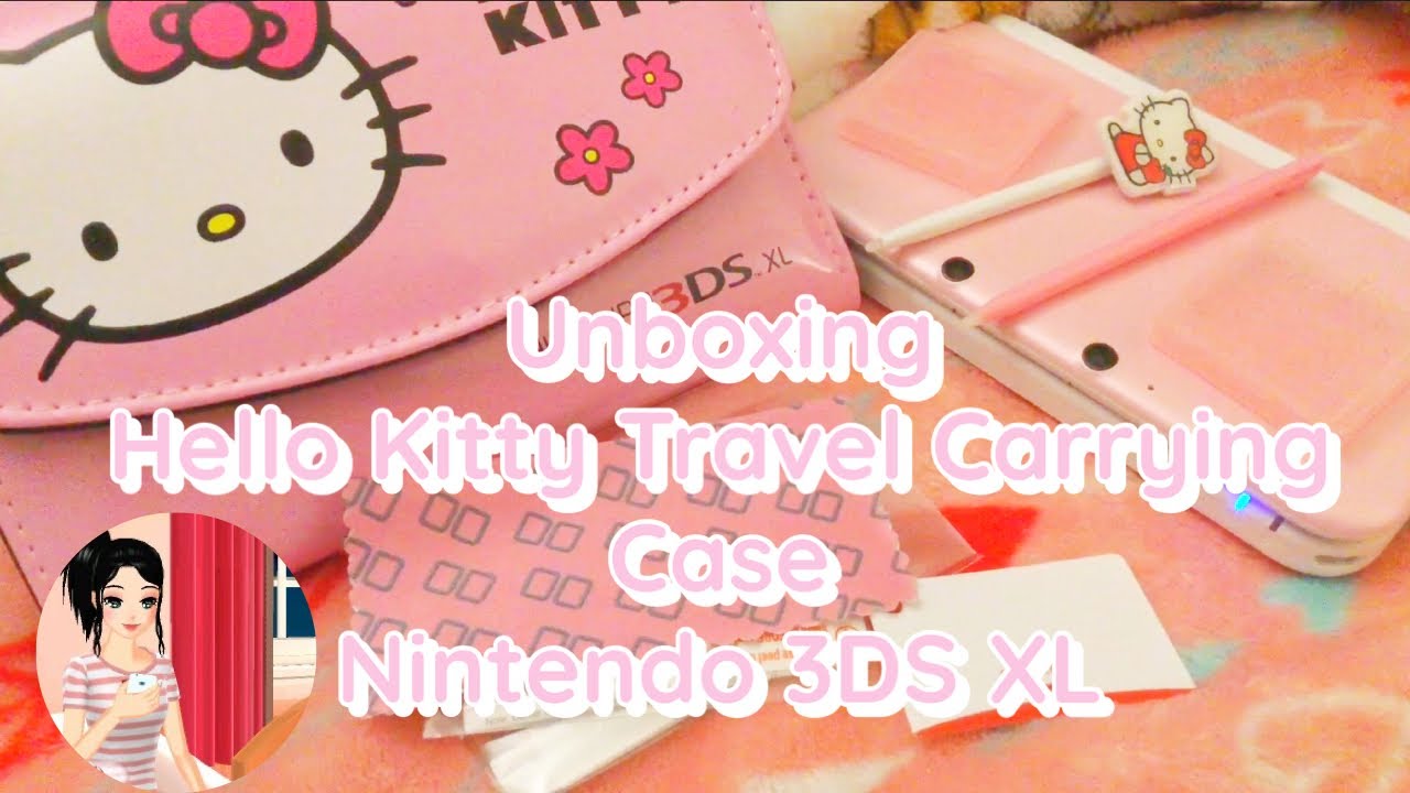 Unboxing Hello Kitty🎀 Travel Carrying Case for Nintendo 3DS XL - PINK!💘