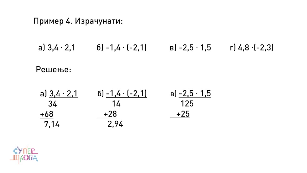 Množenje racionalnih brojeva - Matematika za 6. razred (#47) | SuperŠkola