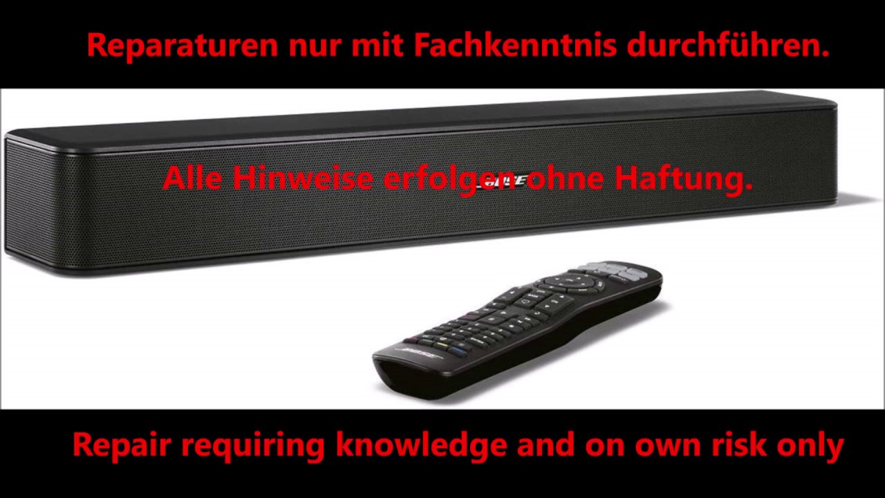 BOSE Solo 5 keine Reaktion / no reaction