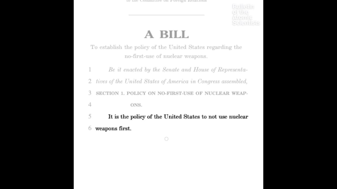 2020 Democratic candidates on no first use of nuclear weapons