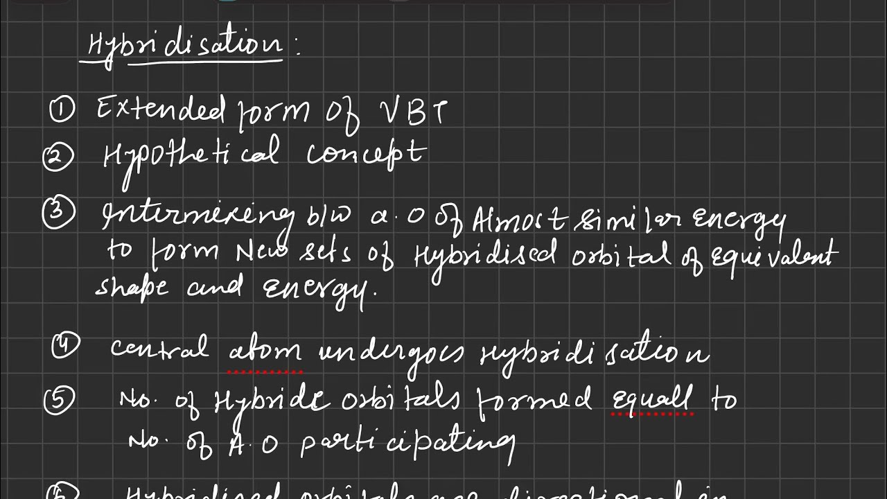 Hybridisation in simpler way
