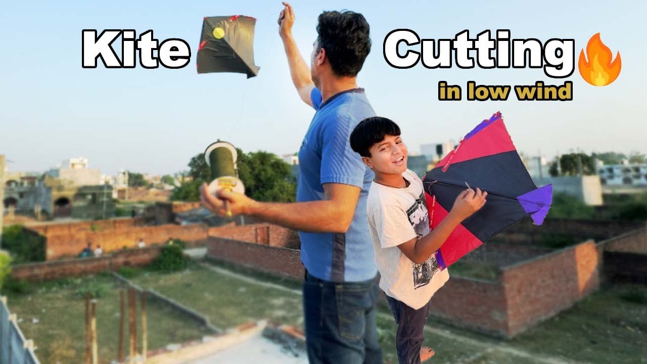 Kite Cutting in Low Wind | Kite Flying | Kite Vlogs