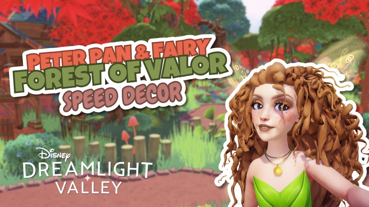 Питер Пэн и атмосфера фей в Лесу Доблести | Уютный декор Disney Dreamlight Valley 🧚🌳