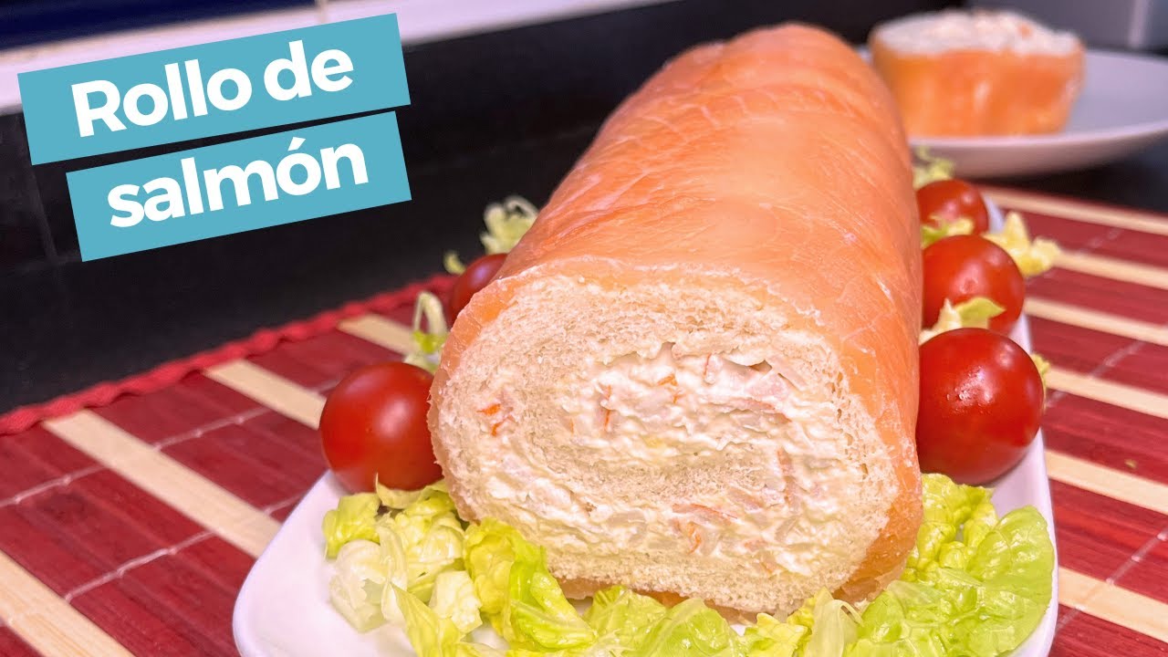 Rollo de Salmón Ahumado con Pan de Molde - Entrante para Navidad 🌲💫