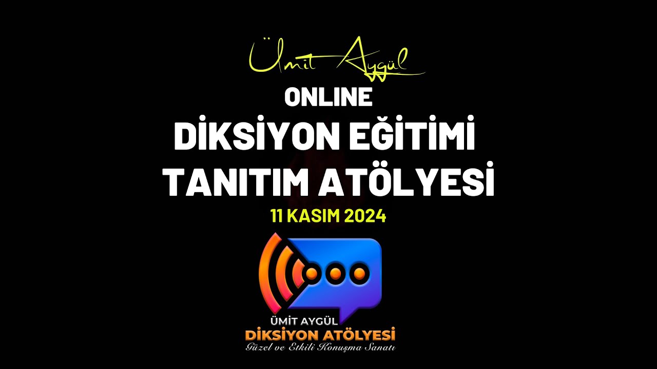 Diksiyon Atölyesi Tanıtım Semineri