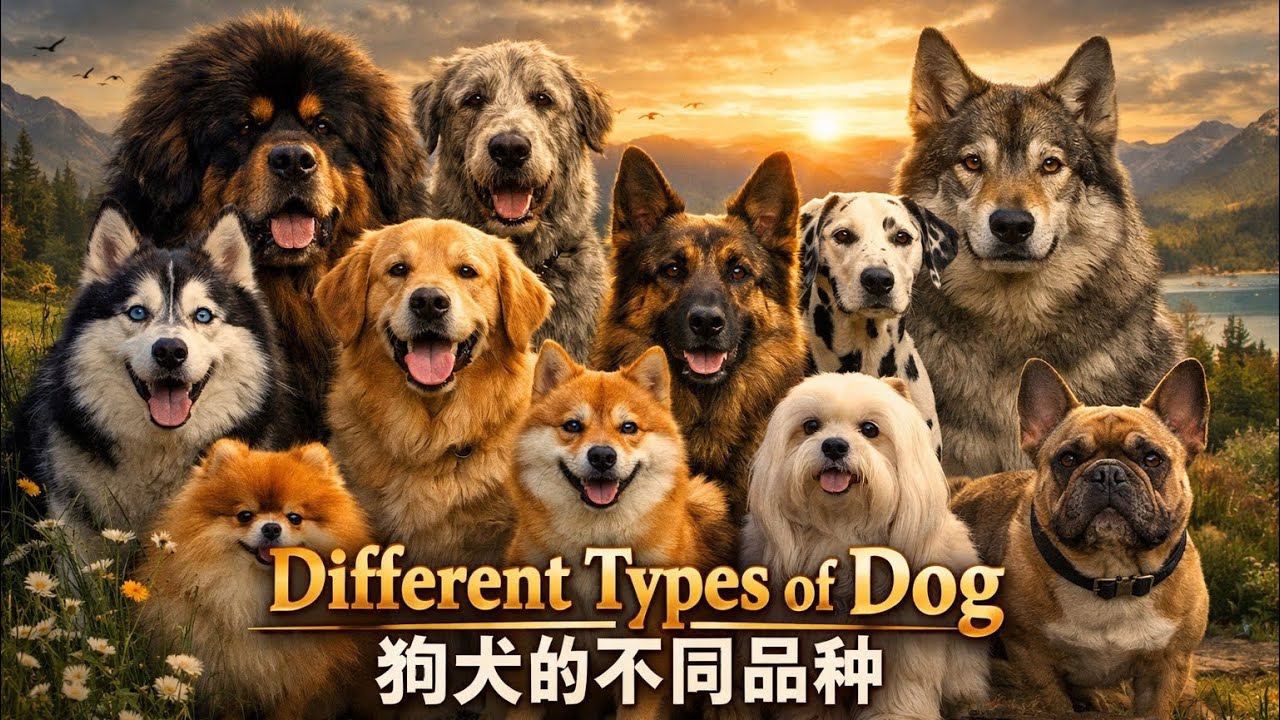 【Animals】Different Types of Dog｜狗犬的不同品种