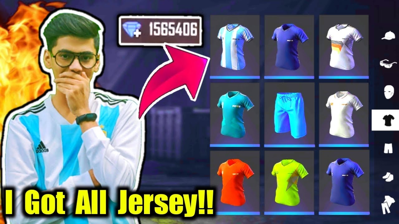 I Got All Football Jersey Free Fire !! UnGraduate Gamer