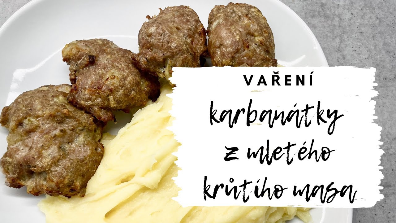 RECEPTY: Karbanátky z mletého krůtího masa v troubě