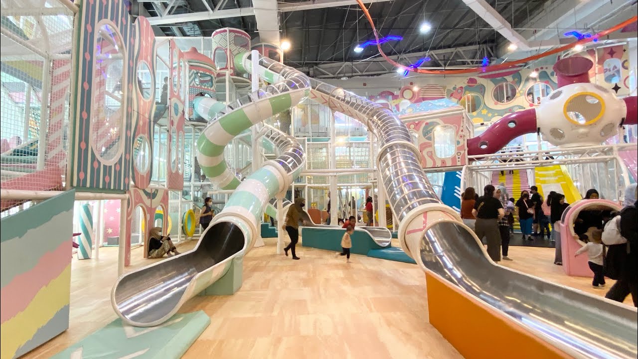 PLAYTOPIA Terbesar di Gandaria City ‼️Ada Air Coaster, Wall Climbing, Trampoline dan Area Pasir 😍
