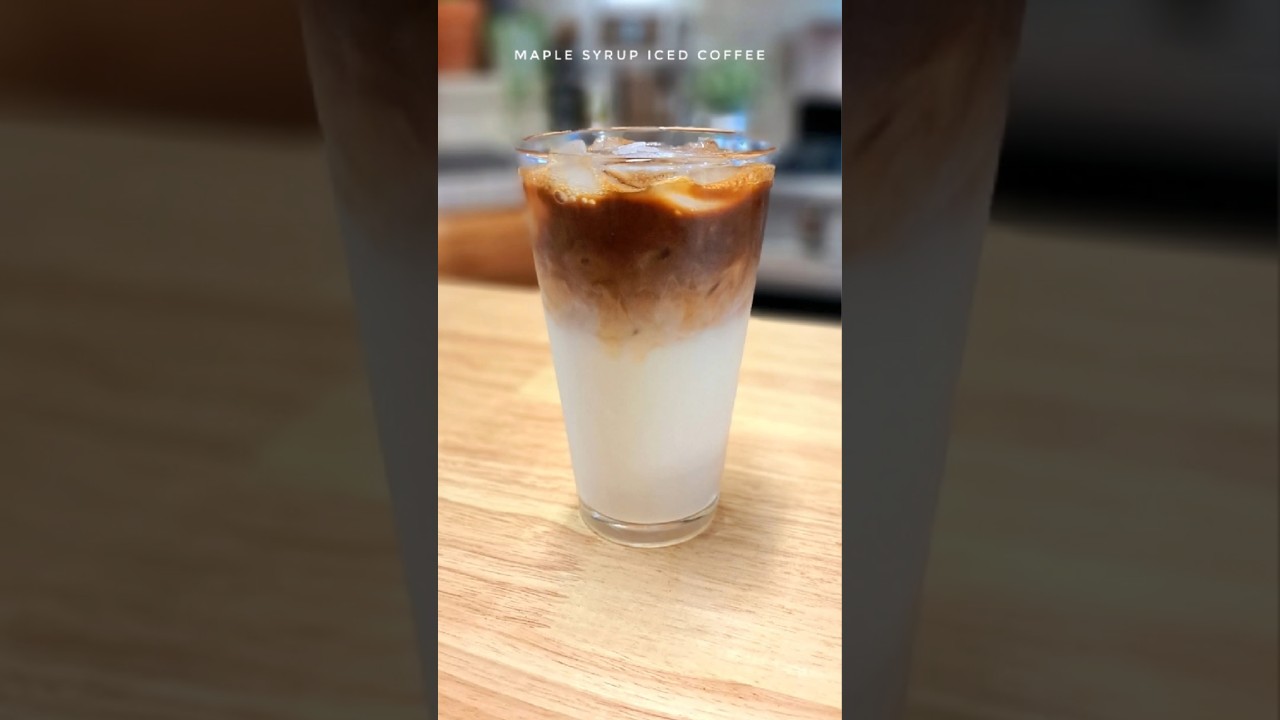 Maple Syrup Iced Coffee! #coffee #recipe #coffeerecipe