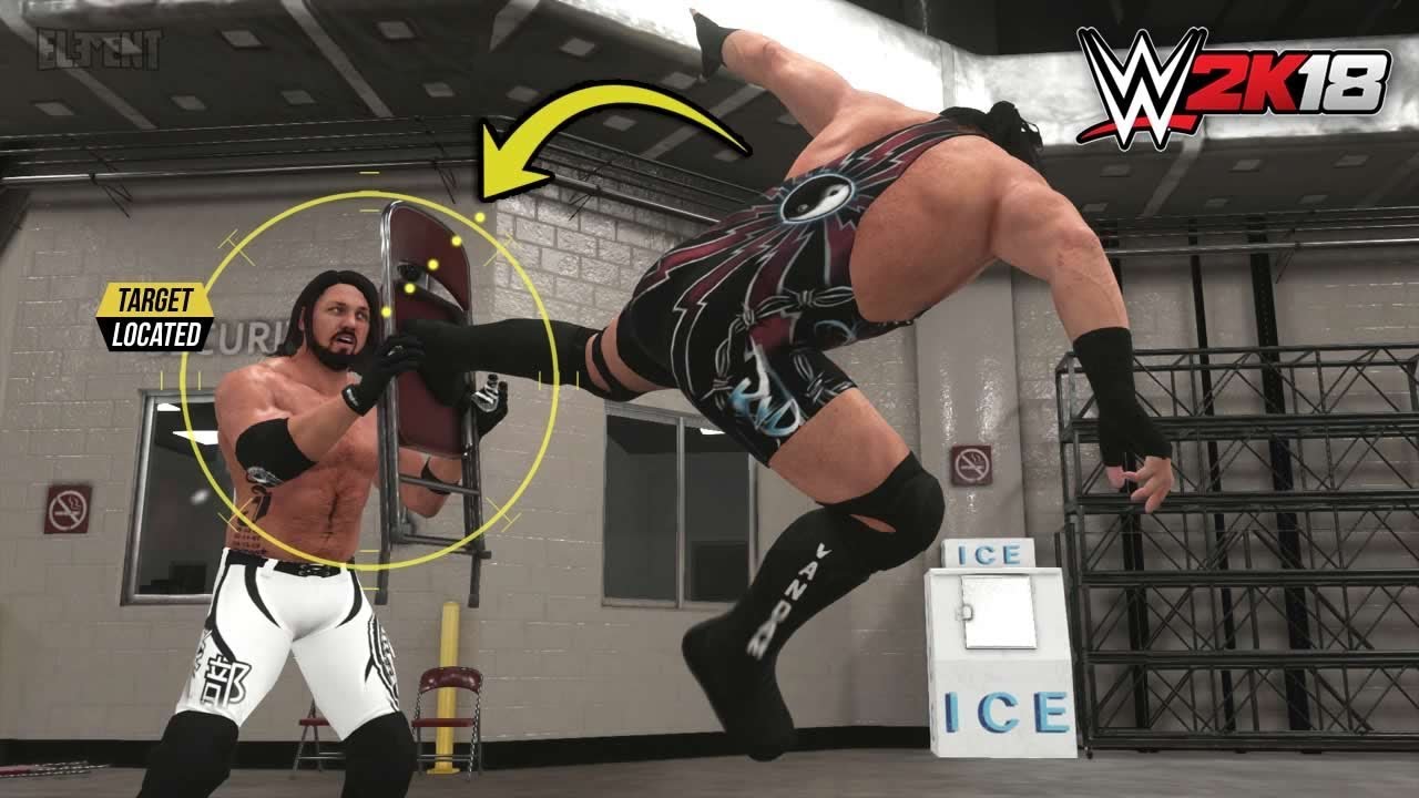WWE 2K18 Backstage EPIC Gameplay | AJ Styles vs RVD | NEW BACKSTAGE AREA! PS4/XB1