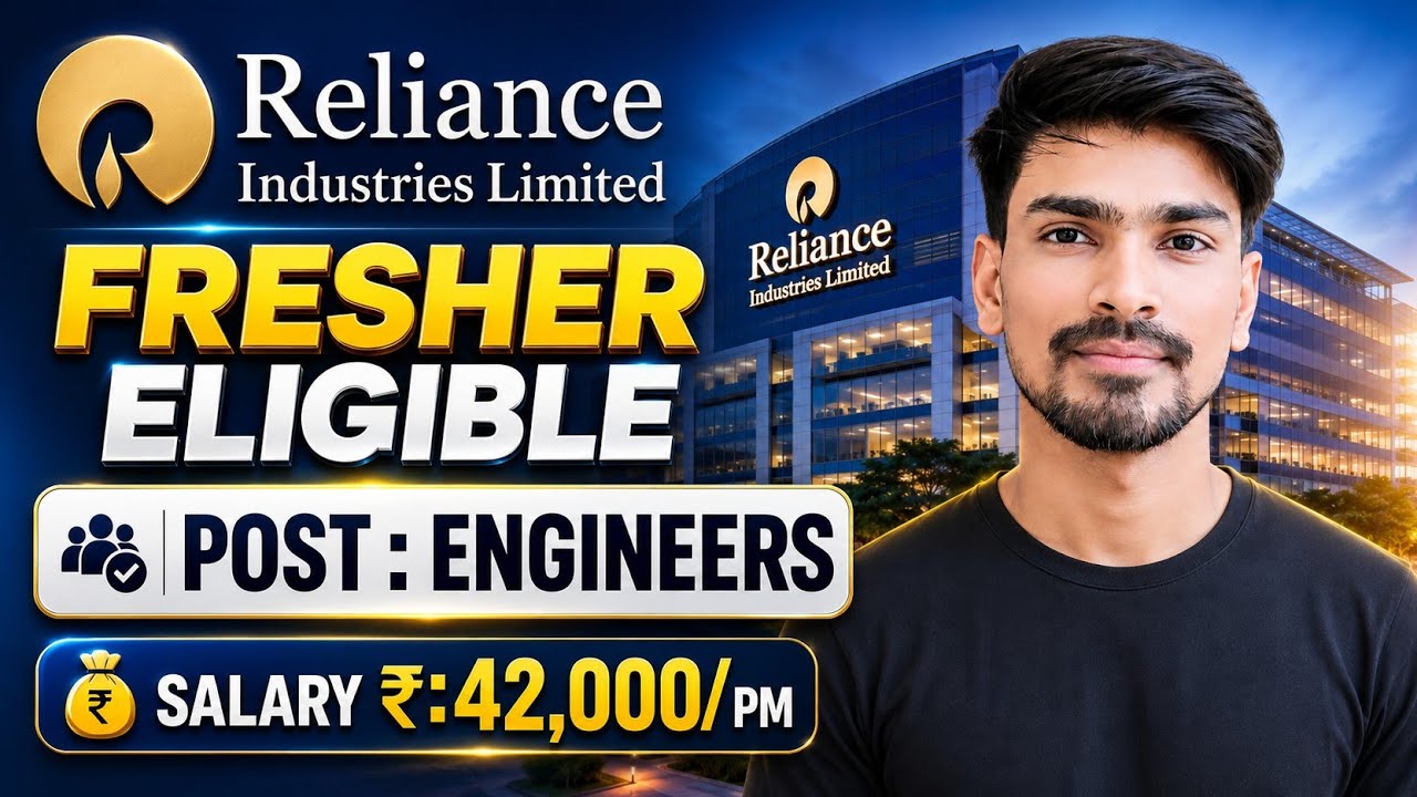 Reliance Industries Recruitment 2026। Freshers। Reliance Jobs 2026। Reliance Indutries Vacancy 2026