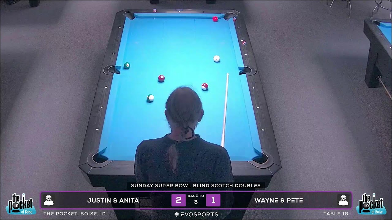 JUSTIN & ANITA vs WAYNE & PETE - THE POCKET - TABLE 18 | EvoSports