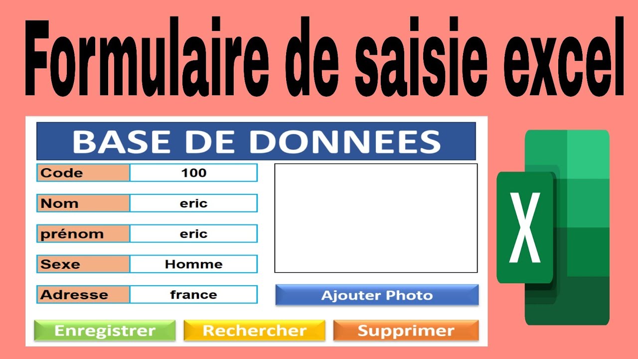 formulaire de saisie excel  | Comment créer un formulaire de saisie Excel