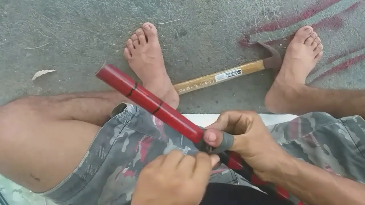 Tutorial como hacer un baston de fuego artesanal