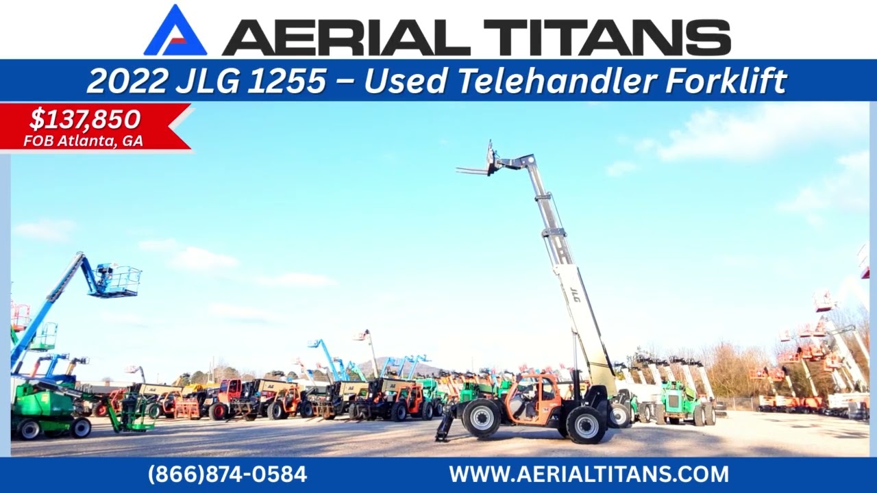 FOR SALE: 2022 JLG 1255 Telehandler Forklift | Low Hours | $137,850