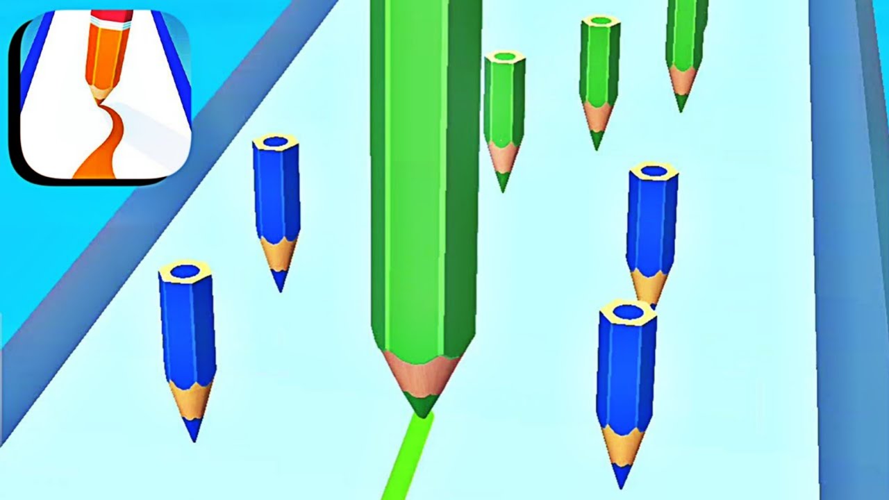 Pencil📝 Rush 3D #game 