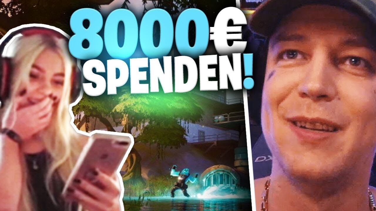 Kleine Fortnite Streamer Gl&uuml;cklich machen | 8000&euro; Spenden | SpontanaBlack