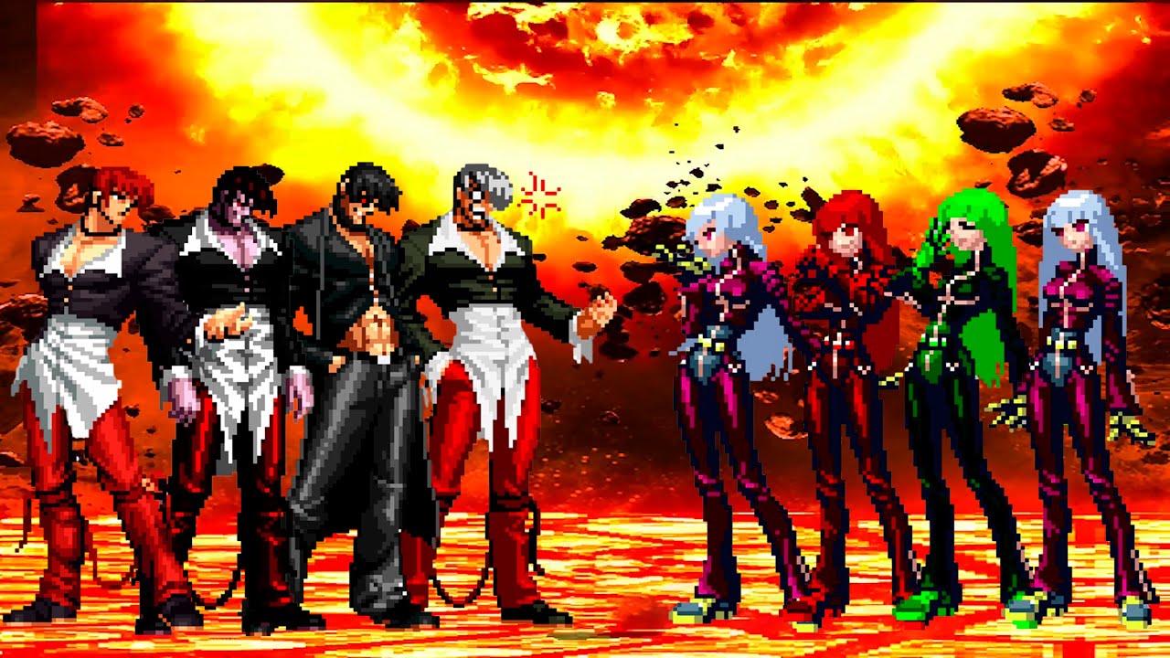 [KOF Mugen] Iori Yagami Team vs Kula Diamond Team