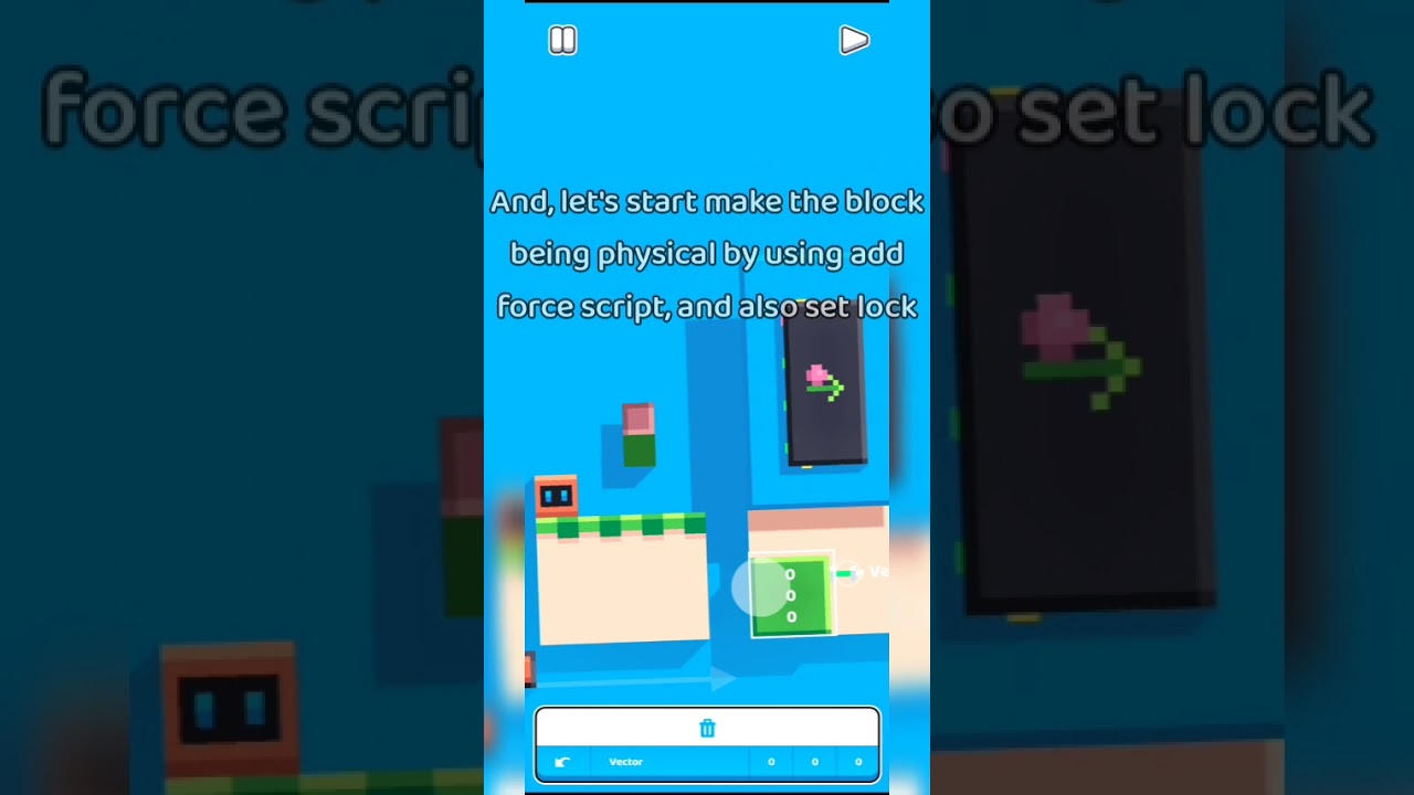 Fancade platformer assets tutorial: Physic Box