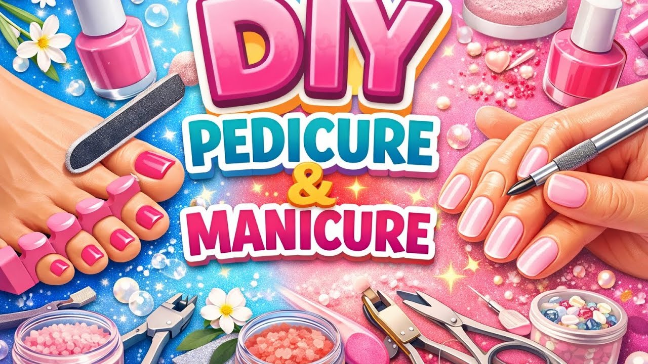 DIY padicure and manicure under rs50 #diy #padicure #manicuretutorial #padicure 