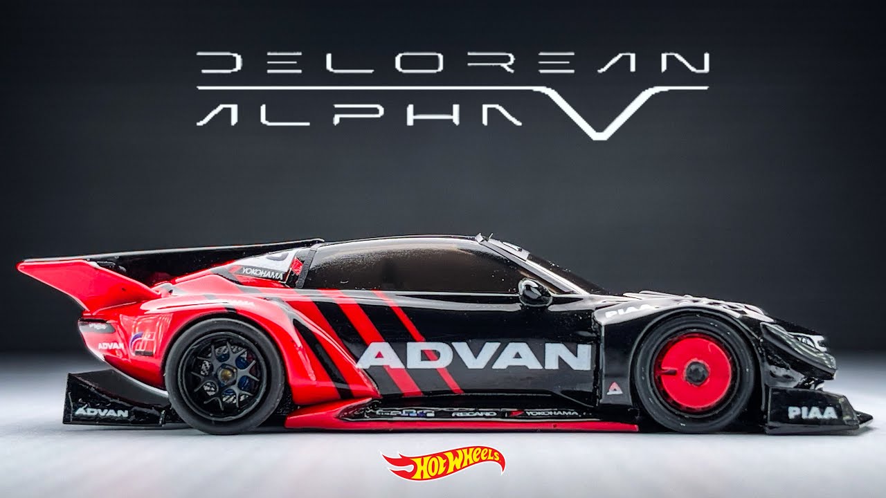 Delorean Alpha 5 Race Car HotWheels Custom