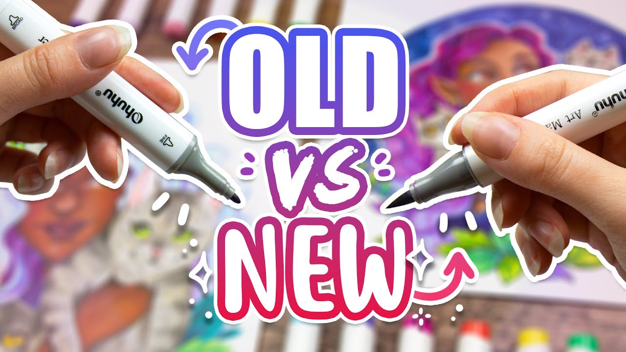 My FIRST Ohuhu Marker Art REMADE, 3 Years Later! (Making it EVEN BETTER??)
