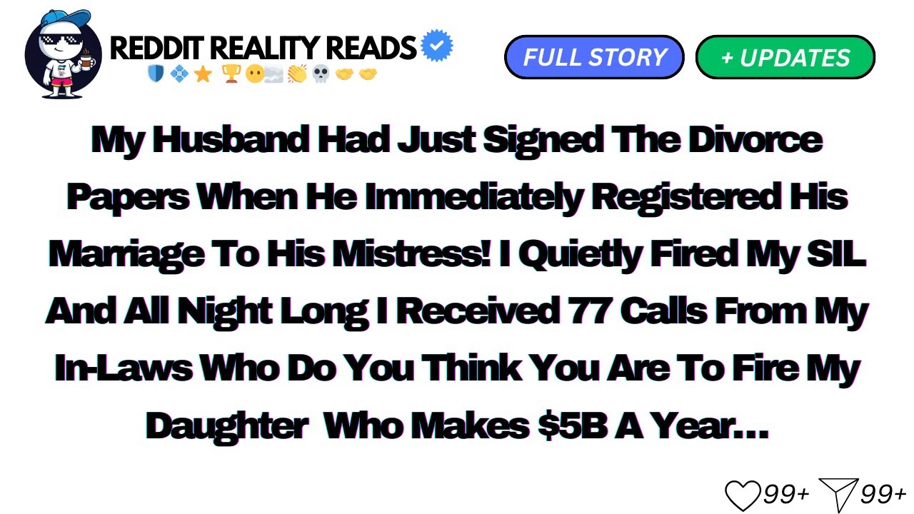 My Husband Had Just Signed The Divorce Papers When He Immediately Registered His Marriage...