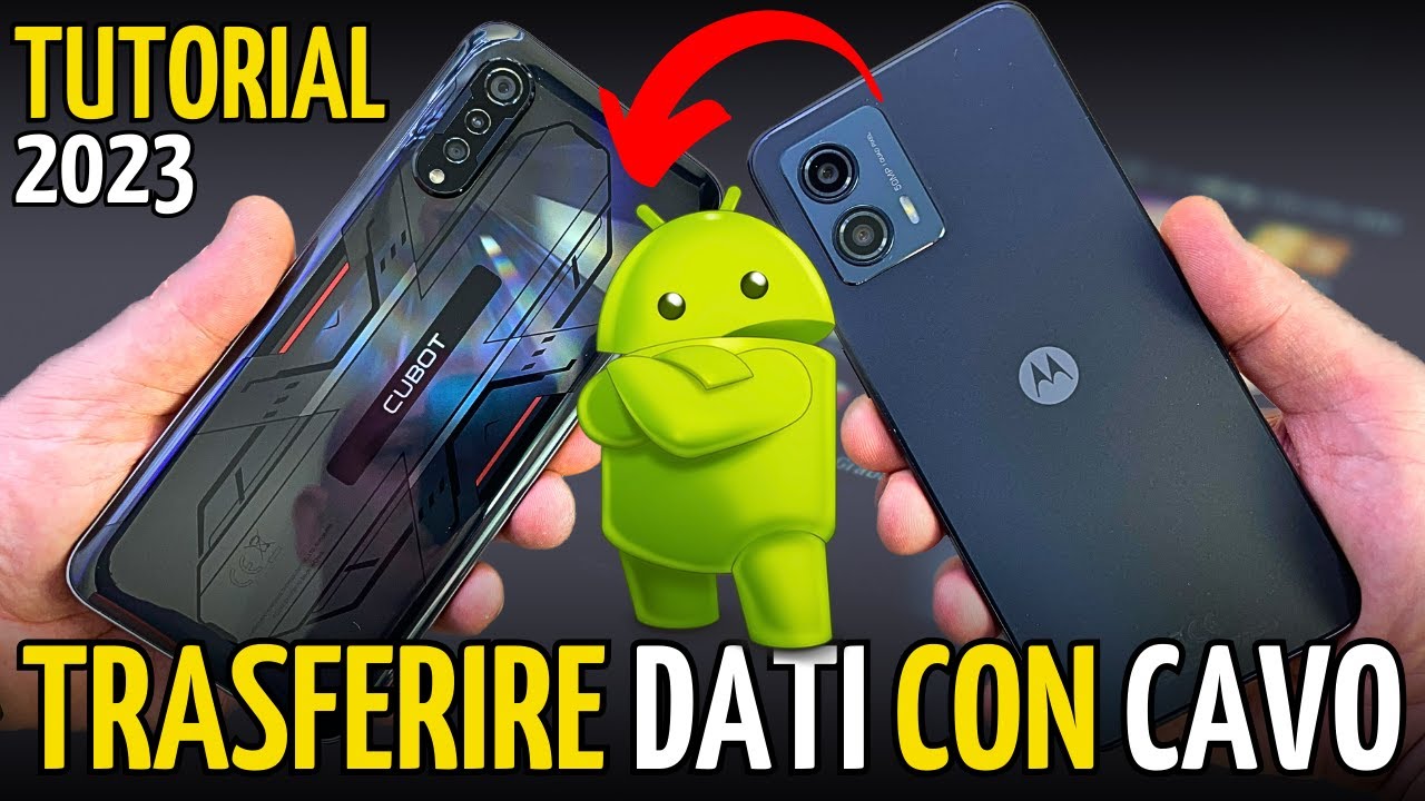 Come TRASFERIRE TUTTI I DATI dal VECCHIO al NUOVO Smartphone ANDROID con CAVO in 5 Minuti! (2023)