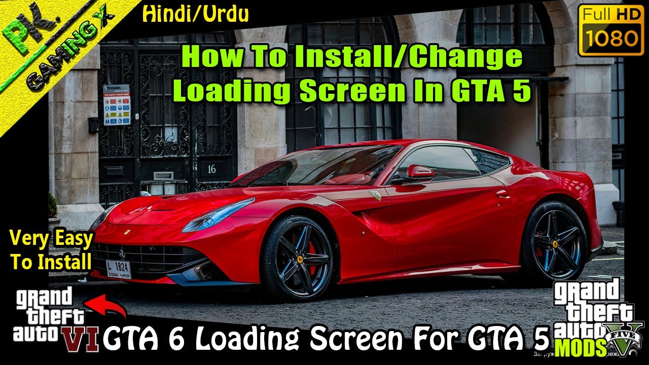 GTA V - How To Change/Install Loading || GTA 6 Loading Screen For GTA 5 || GTA V Loading Screen Fix