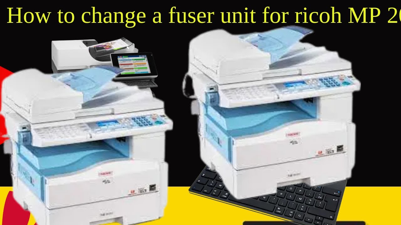 Как заменить блок термозакрепления на Ricoh MP 201, MP1515, MP161, MP171 и MP301