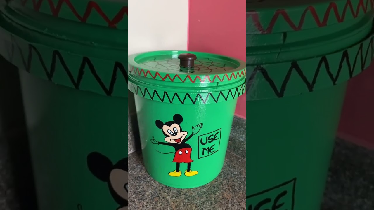 Trash to Treasure | DIY Plastic Bucket Makeover | Dustbin DIY | Best Out of Waste