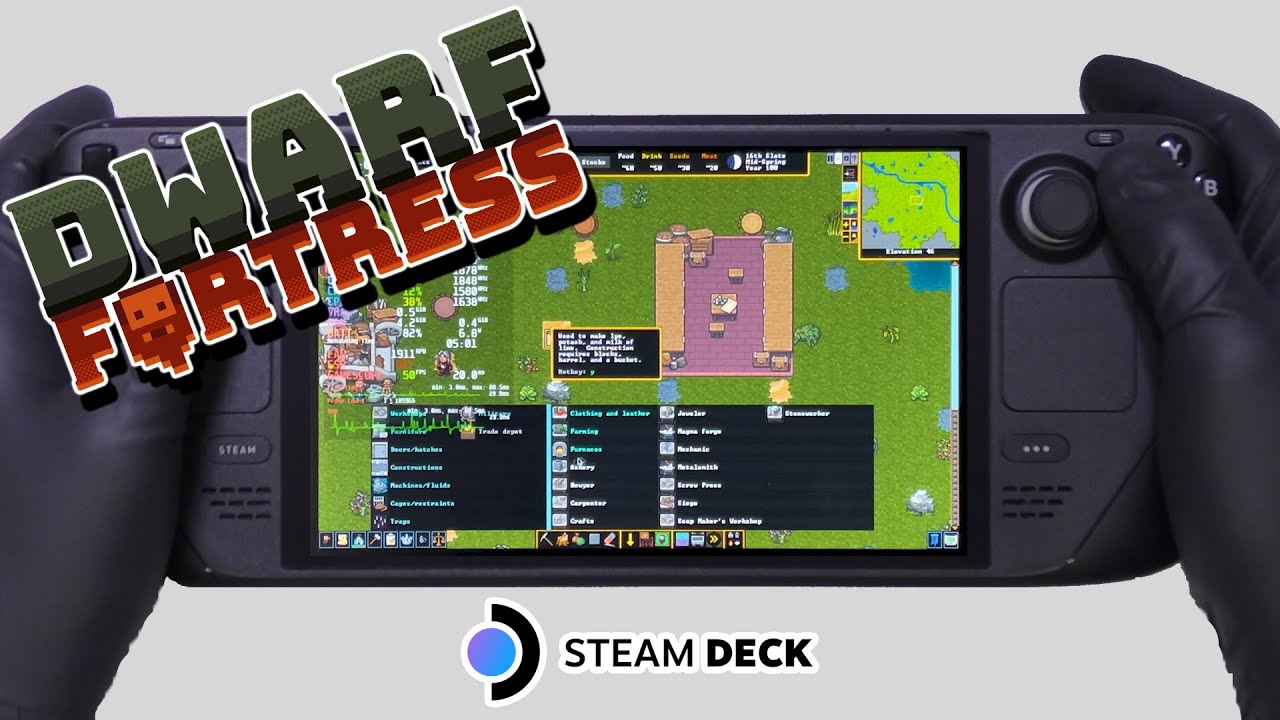 Dwarf Fortress | Steam Deck Gameplay | Steam OS