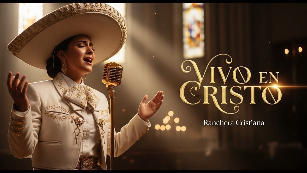 Me AFERRO a ti SEÑOR, no me sueltes por favor. Yo VIVO en CRISTO. Himnos cristianos Mujer Mariachi