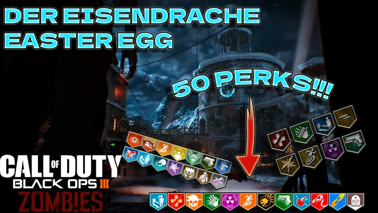 DER EISENDRACHE EE | 50 PERKS MODDED ZOMBIES
