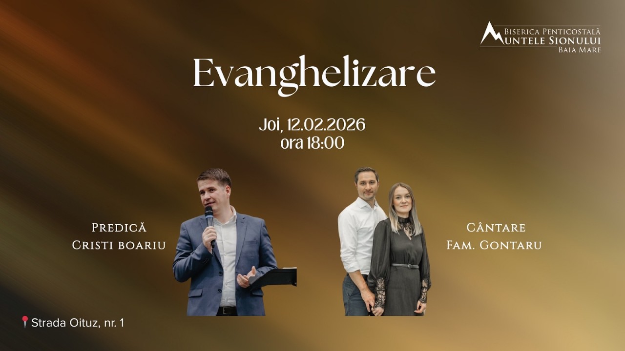12 februarie 2026 - Seară de evanghelizare