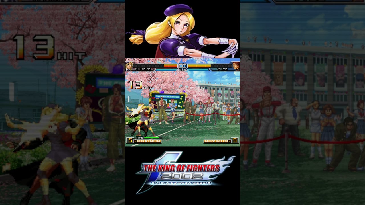 Kof 2002 UM - Combo Hinako #kof #kof2002um #snk #combos #steam