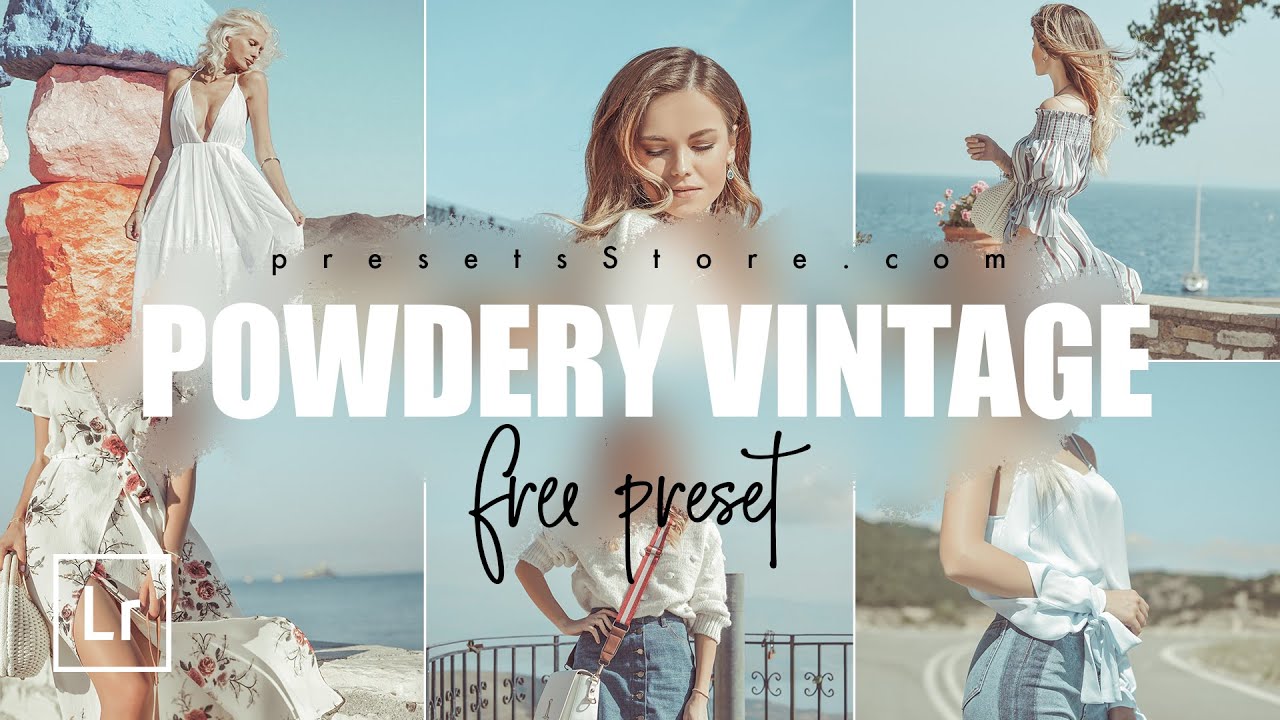 Powdery Vintage &mdash; Mobile Preset Lightroom | Tutorial | Download Free | Light Preset | Retro Preset
