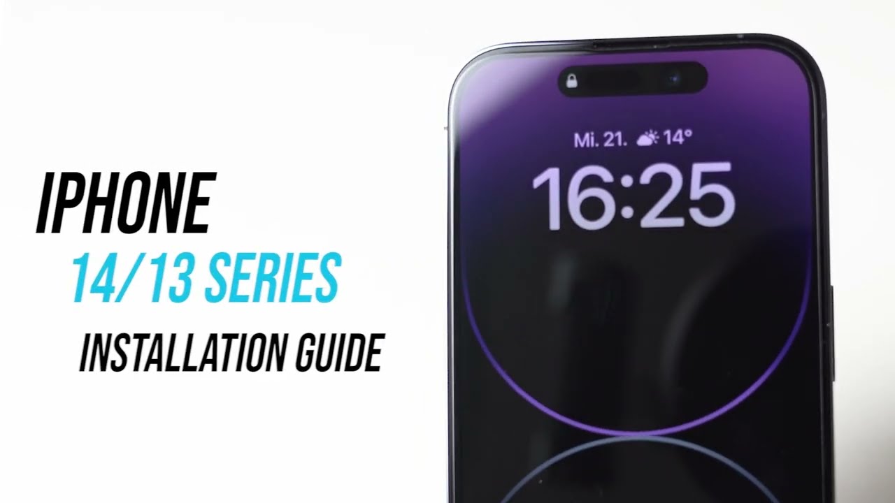 iPhone 14/13 Series Screen Protector Easy App Installation Guide