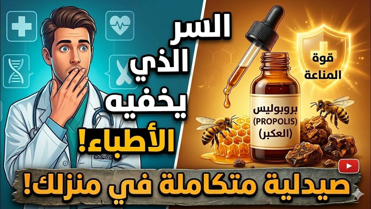 ​بروبوليس النحل أو العكبر | أقوى وسيلة طبيعية للقضاء على الكثير من الأمراض!